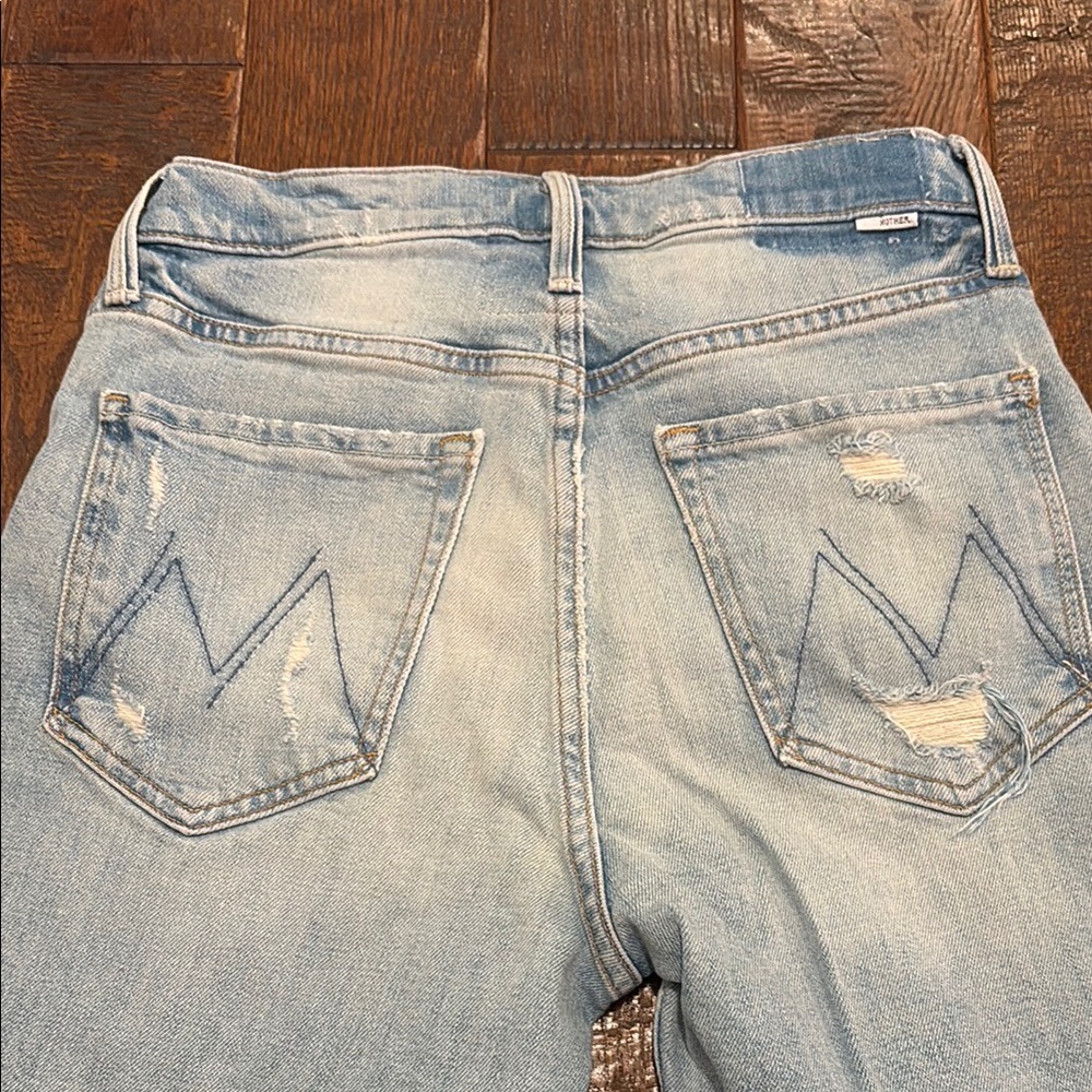 MOTHER Light Blue Ankle  Jeans